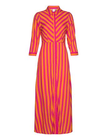 Yassavanna Long Shirt Dress S. YAS Orange