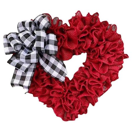 Ystävänpäivän sydänkranssi sydämenmuotoinen seppelekoriste etuoven kranssi