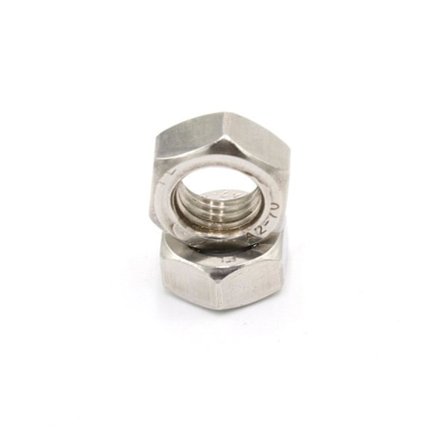 100 rustfrie sekskantmøtrikker, GB52 standard gevind A2, M3-m24 667 møtrikker