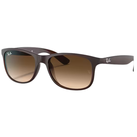 Ray-Ban Andy Matte Brown On Brown Brown Gradient Dark Brown
