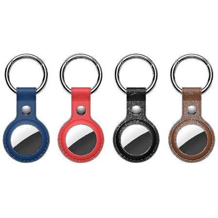 4-pack Skyddshållare för AirTag case, för Air Tag- case Läder