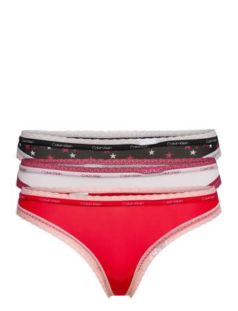 Thong 3Pk Red Calvin Klein