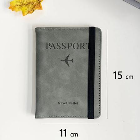 RFID Anti-Blokering Tynd Pas Holder Cover Case Rejse Tegnebog til Mænd Kvinder Multifunktionel ID Bank Kort Holder Tilbehør Gray A