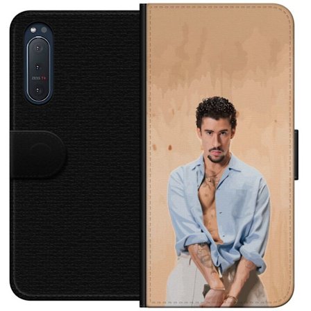 Yhteensopiva Lompakkokotelo Sony Xperia 5 II Bad Bunny Super Bowl-inspiroima grafiikka, jossa NFL-trofe ja San Franciscon silta urheilusuunnittelussa