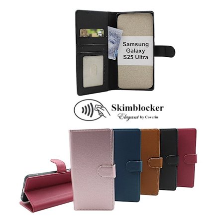 Skimblocker Samsung Galaxy S25 Ultra Plånboksfodral