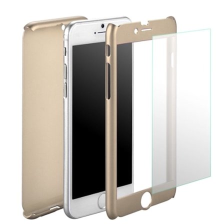 Stilrent Skyddsfodral för iPhone 6/6S (Fram och bak) GULD