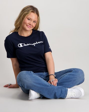 Champion SS Tee Niebieski T-shirty Dziewczyna - Kids Brand Store