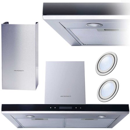 Elegant Köksfläkt 60 cm Berdsen BE-60A-T2 Rostfritt Stål