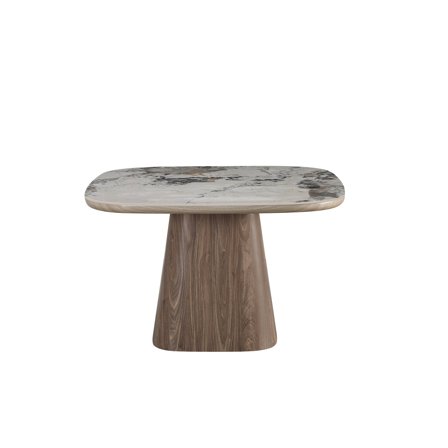 Marmoris spisebord, keramik 120x120 - Pandora/Hvid - 120x120x75 - Borde | Varmebestandig, ridsefast & nem rengøring, 120x120