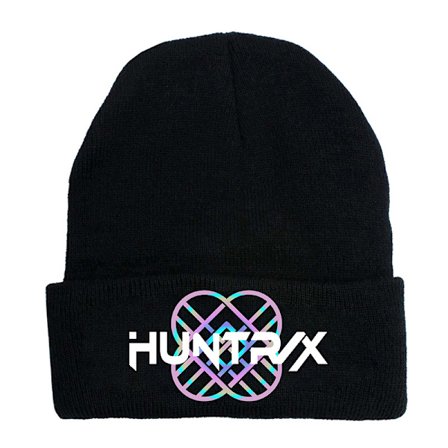 KPOP DEMON HUNTER omkransende strikket hat krøllet uldhat trykt beanie hat udendørs kold hat voksen