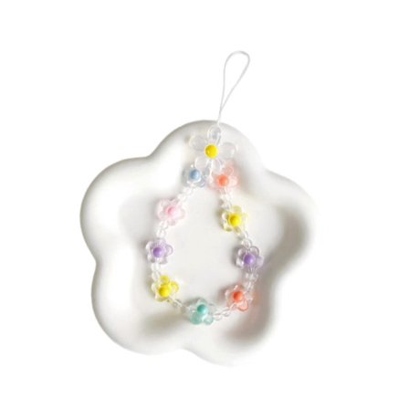 Mobiltelefon Charm Lanyard Telefon Cover Tilbehør Kreativ Telefon Charm Rem Pink(h})