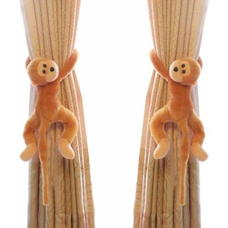 1 par gardinbindestropper kroker ape gardinklips tau dyre gardin tilbehør holder dekorativ gardin holdback for barnerom stue hjem