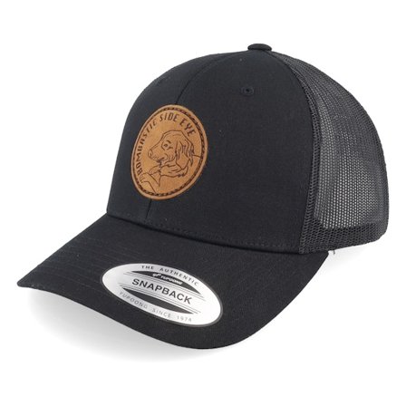 Iconic - Sort trucker Kasket - Bombastic Side Eye Dog Black Trucker @ Hatstore