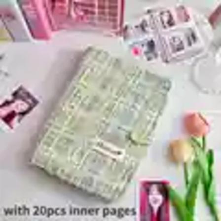 Ins Photocard Indehaver Kpop Fotokort Binder Idol Kort Samle Bogfotoalbum Med 20 Stk Sider Fotokort Pact Forsyninger S3