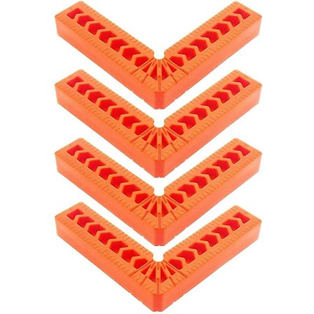 4 Positioneringsbeslag 90 Grader L-Formet Højre Vinkel Klemmer, 4 DXGHC