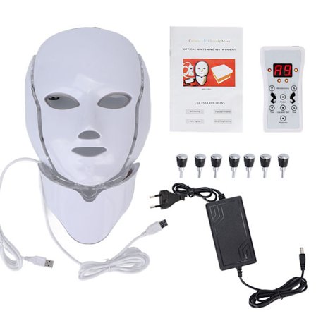7 fargers foton LED-maske for hudforyngelse