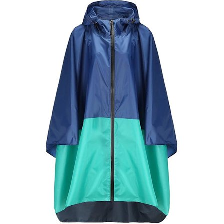 Dame Vanntett Regnponcho Stilig Gjenbrukbar Lett Utendørs Regnfrakker Regnjakke med Hette