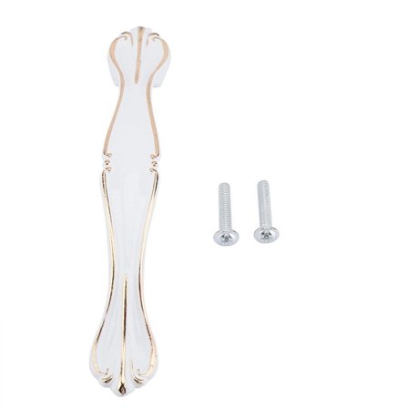 Hvite skaphåndtak, skap- og skuffeknapper KLB