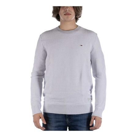 Tommy Hilfiger, Round-neck Knitwear Grijs, Heren, Maat:S