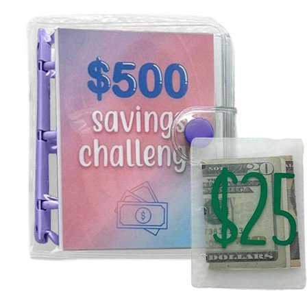 Mini Binder Savings Challenge Challenge Binder 500DOLLAR