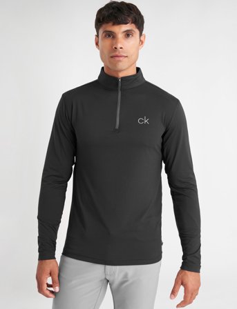 Calvin Klein Golf Newport Half Zip - Black - XL