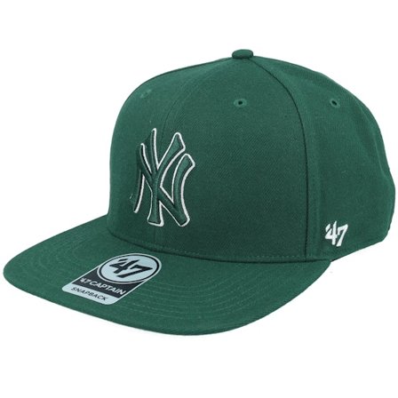 47 Brand - MLB Vihreä snapback Lippis - New York Yankees No Shot Tain Dark Green Snapback @ Hatstore