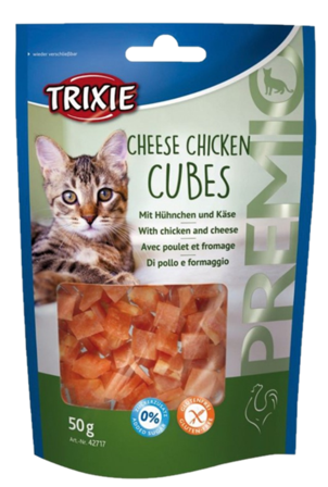Trixie - Premio ost kylling i terninger 50 g - Katt - Kattegodteri & kattegress - Belønningsgodbiter katt - ZOO.no