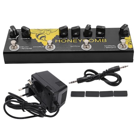 Multieffekter Gitar Pedal Prosessor Delay Reverb Chorus Lyd DC 9V CP-48