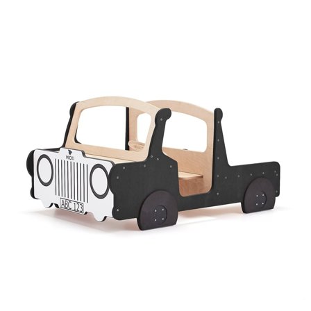 Lekmöbel DRIVE, flakbil, svart