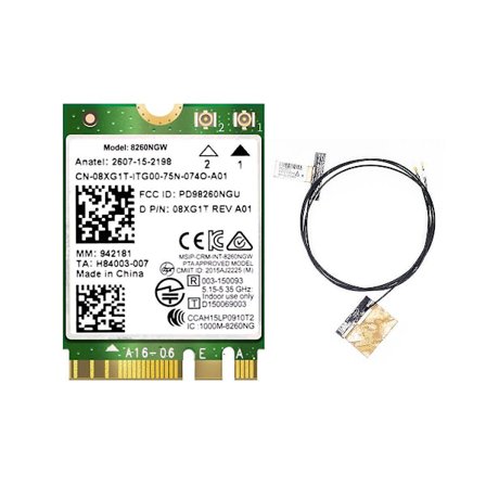 8260 8260ngw Wifi-kort + 2 antenner 2.4g/5ghz 867m Bluetooth 4.2 Ngff M.2 Wifi Trådløst kortmodul Fo