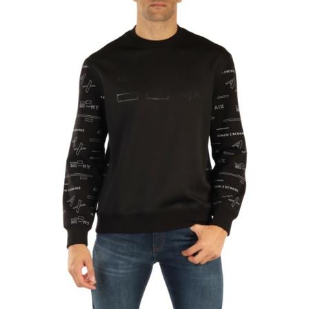 Armani Exchange, Sweatshirts Zwart, Heren, Maat:S