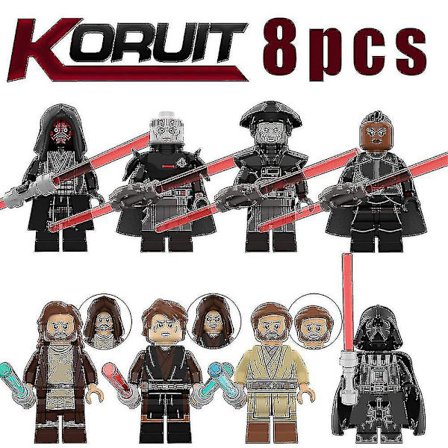8 stk. Star Wars-serie figurer samlet mini byggeklodser actionfigurer legetøj