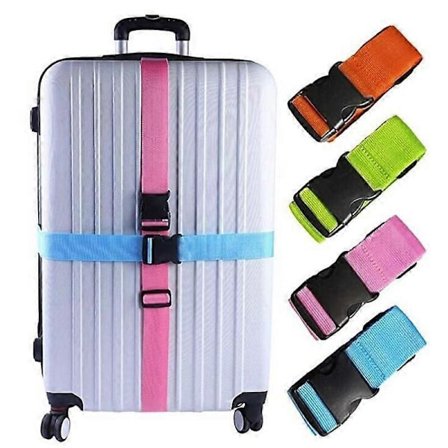 4-pakning bagasjestropper justerbare koffertbelter reisepakningsbelte med spennelukking bagasjesikkerhetsstropper 4 farger_Spesielle gaver