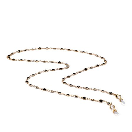 Solglasögonkedja Guldpläterad Solglasögonrem Glasögon Snören och Kedjor Glasögonkedjehållare Runt Halsen För Kvinnor