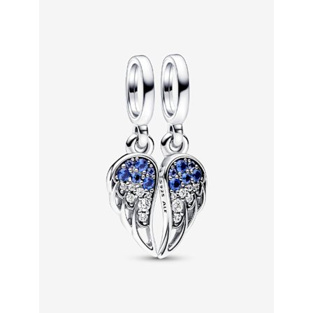 Pandora - Kimaltelevat jaettavat enkelinsiivet riipuskoru - Sterlinghopea