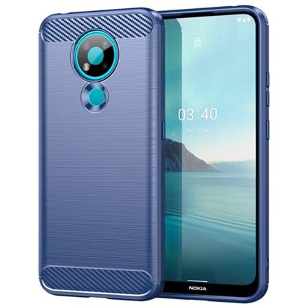 Carbon Flex Nokia 3.4 skal - Blå Blå