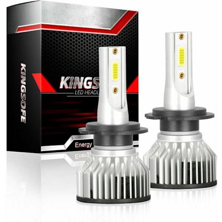 H1 LED-lampa, 6000K strålkastare för bil och motorcykel, ersättningslampor för halogenlampor och Xenon-kit, 2 lampor