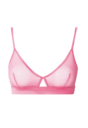 Understatement Mesh Cut-out Triangle Bralette Bh Dam Rosa XXL