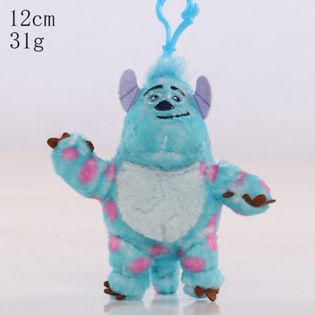 Monsters University Sulley, Enögd Monster Plyschleksak, Sulley, Mike och Mike Docka