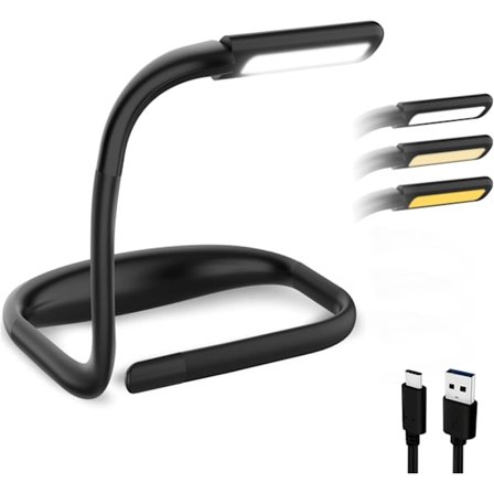 Nakke Leselys, Boklys for Lesing i Sengen om Natten, Oppladbar Leselampe