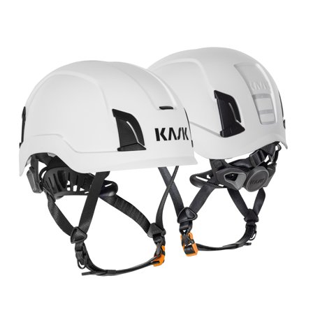 KASK Zenith X Long Vernehjelm lang hakerem +10 cm, uventilert Hvit, Hodebeskyttelse