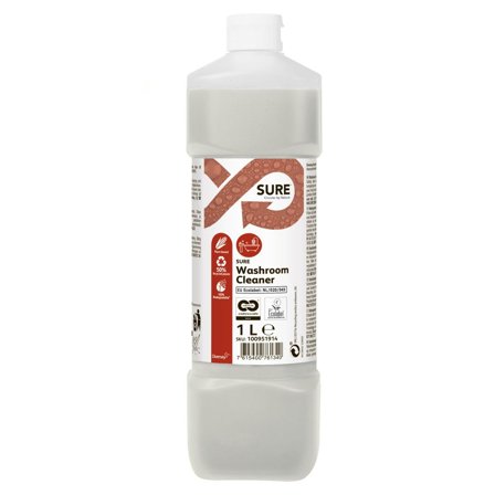SURE Rengöringsmedel Washroom 1L - Lyreco - Städ och hygien - Rengöringsmedel - Sanitetsrent