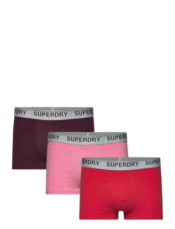 Trunk Multi Triple Pack Boksershorts Rød Superdry*Betinget Tilbud