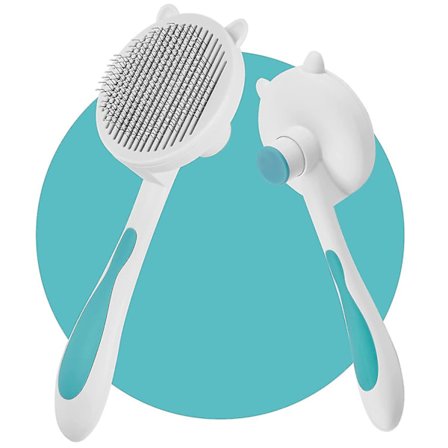 Kattborste, självrengörande slickerborstar för att fälla och sköta tar bort löst