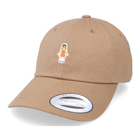 Scenes - Beige unconstructed Cap - Red Light Green Light Doll Tan Dad Cap / Unconstructed @ Hatstore