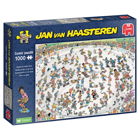 Jan Van Haasteren Riding the Skate Bowl Pussel 1000 bitar