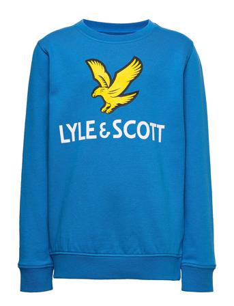 Lyle Eagle Logo Lb Crew Sweat Sweat-shirt Genser Blå Lyle & Scott Junior