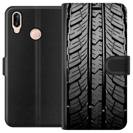 Kompatibelt Plånboksfodral till Huawei Huawei P20 lite Däck