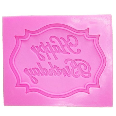 Silikonform för bakning / choklad / is etc - Happy Birthday