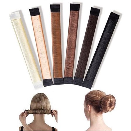 ING Magic Bun Maker - 6 stk - Ikke-svekkende - Hårelastikk - Bun Maker - Hårklemme - Hårklype - Hårtilbehør Styling - Hår Bun Tilbehør -